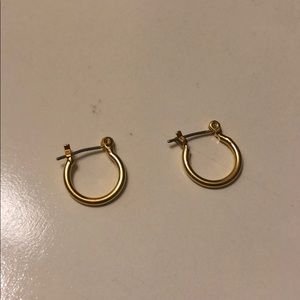Gold hoop earrings